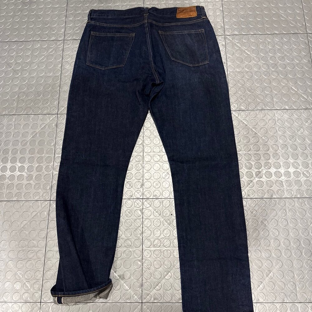 J Crew 1040 Athletic Fit Selvedge Japan Kaihara Denim Jeans 34x33 BUTTON FLY - Picture 8 of 9